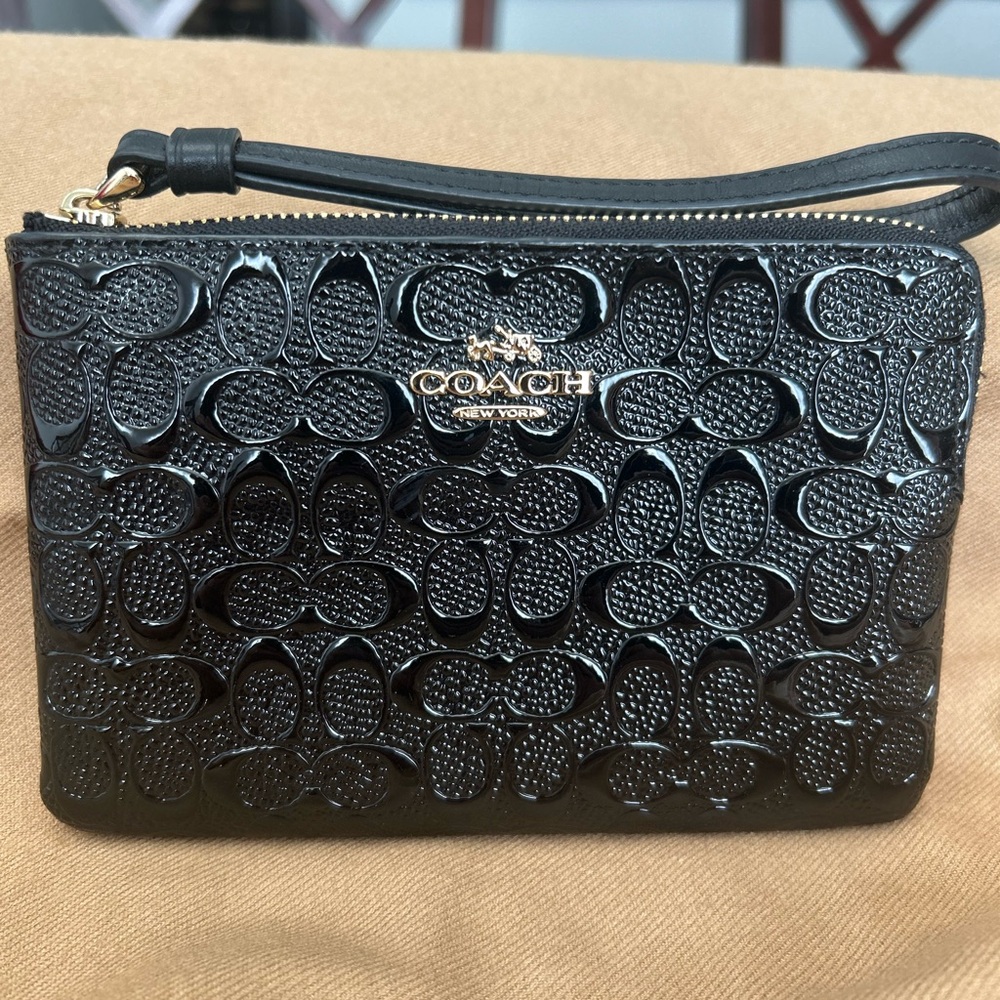 Coach Black Elegant Clutch Wristlet
